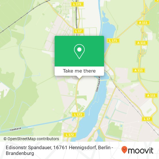 Edisonstr Spandauer, 16761 Hennigsdorf map
