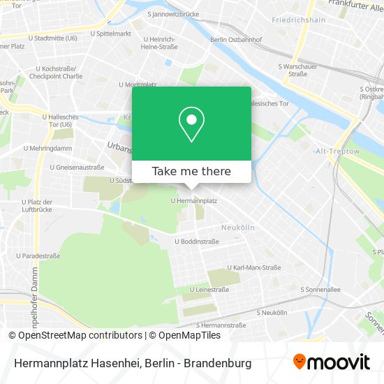 Hermannplatz Hasenhei map