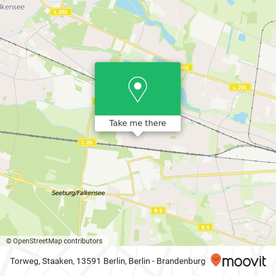 Карта Torweg, Staaken, 13591 Berlin