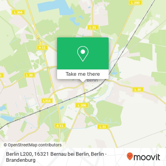 Карта Berlin L200, 16321 Bernau bei Berlin