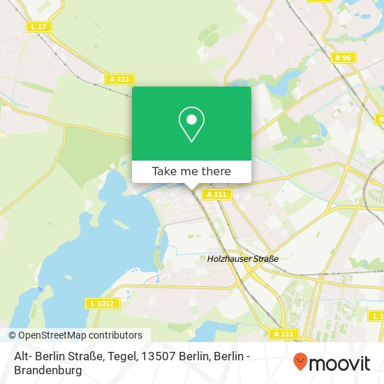 Alt- Berlin Straße, Tegel, 13507 Berlin map