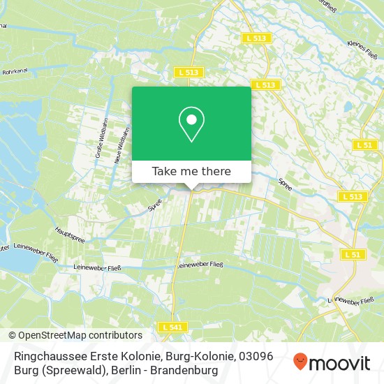 Ringchaussee Erste Kolonie, Burg-Kolonie, 03096 Burg (Spreewald) map