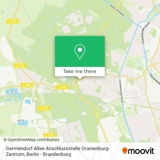 Germendorf Allee Anschlussstelle Oranienburg-Zentrum map