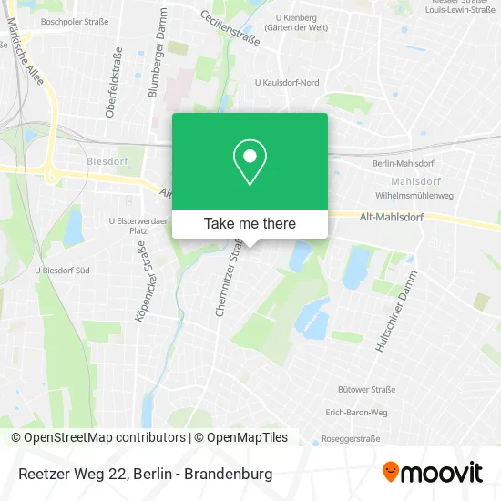 Карта Reetzer Weg 22