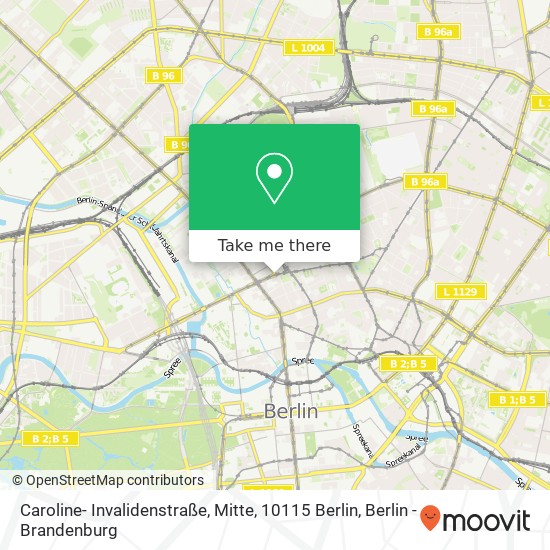 Карта Caroline- Invalidenstraße, Mitte, 10115 Berlin