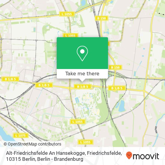 Alt-Friedrichsfelde An Hansekogge, Friedrichsfelde, 10315 Berlin map