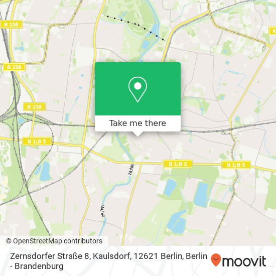 Zernsdorfer Straße 8, Kaulsdorf, 12621 Berlin map