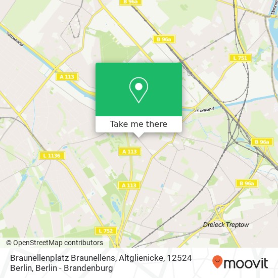 Braunellenplatz Braunellens, Altglienicke, 12524 Berlin map