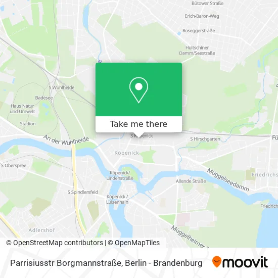 Карта Parrisiusstr Borgmannstraße