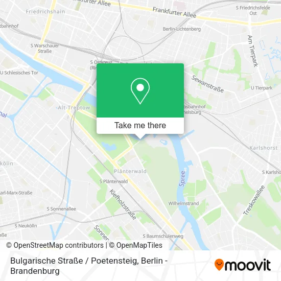 Карта Bulgarische Straße / Poetensteig