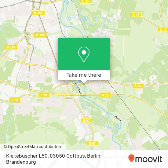 Kiekebuscher L50, 03050 Cottbus map