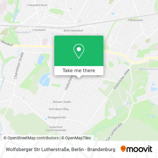 Wolfsberger Str Lutherstraße map