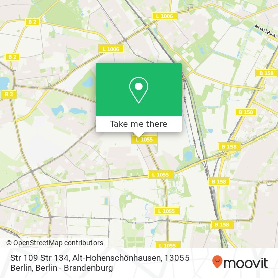 Str 109 Str 134, Alt-Hohenschönhausen, 13055 Berlin map