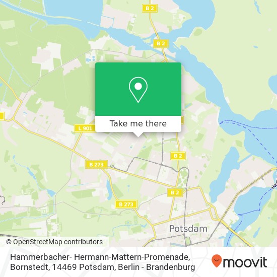 Hammerbacher- Hermann-Mattern-Promenade, Bornstedt, 14469 Potsdam map