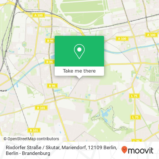 Rixdorfer Straße / Skutar, Mariendorf, 12109 Berlin map