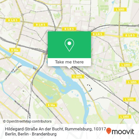 Hildegard-Straße An der Bucht, Rummelsburg, 10317 Berlin map