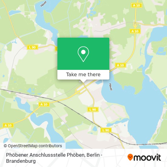 Карта Phöbener Anschlussstelle Phöben