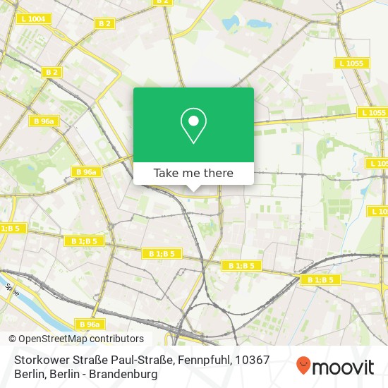 Storkower Straße Paul-Straße, Fennpfuhl, 10367 Berlin map