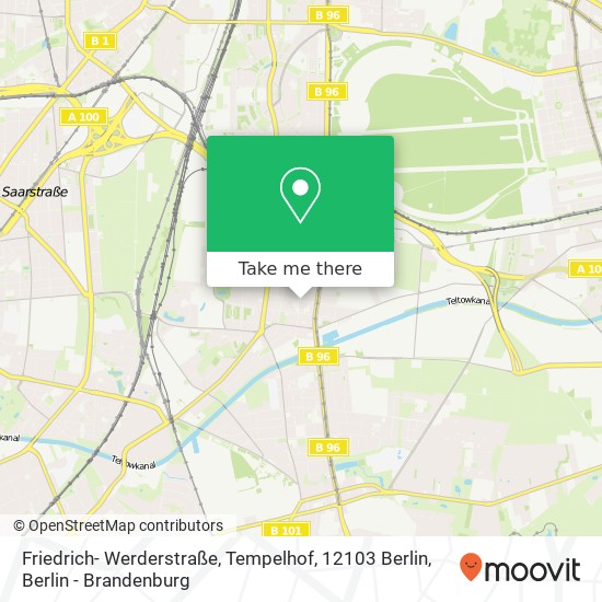 Friedrich- Werderstraße, Tempelhof, 12103 Berlin map