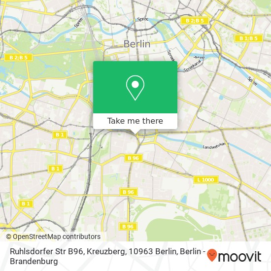 Ruhlsdorfer Str B96, Kreuzberg, 10963 Berlin map