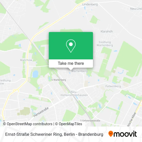 Карта Ernst-Straße Schweriner Ring