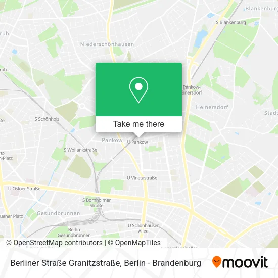 Berliner Straße Granitzstraße map
