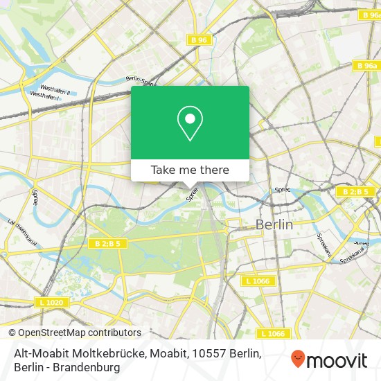 Alt-Moabit Moltkebrücke, Moabit, 10557 Berlin map