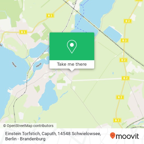 Карта Einstein Torfstich, Caputh, 14548 Schwielowsee