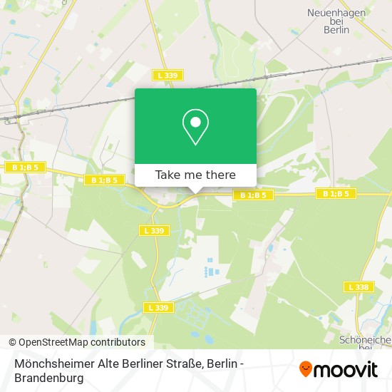 Mönchsheimer Alte Berliner Straße map
