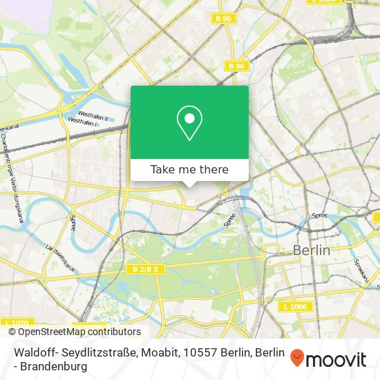 Waldoff- Seydlitzstraße, Moabit, 10557 Berlin map