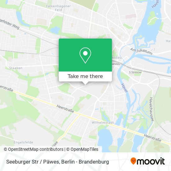 Seeburger Str / Päwes map