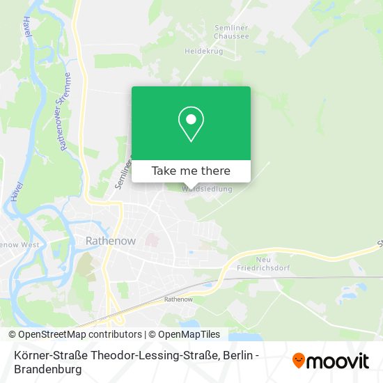 Körner-Straße Theodor-Lessing-Straße map
