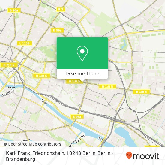 Karl- Frank, Friedrichshain, 10243 Berlin map