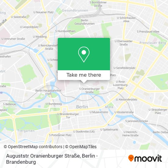 Auguststr Oranienburger Straße map
