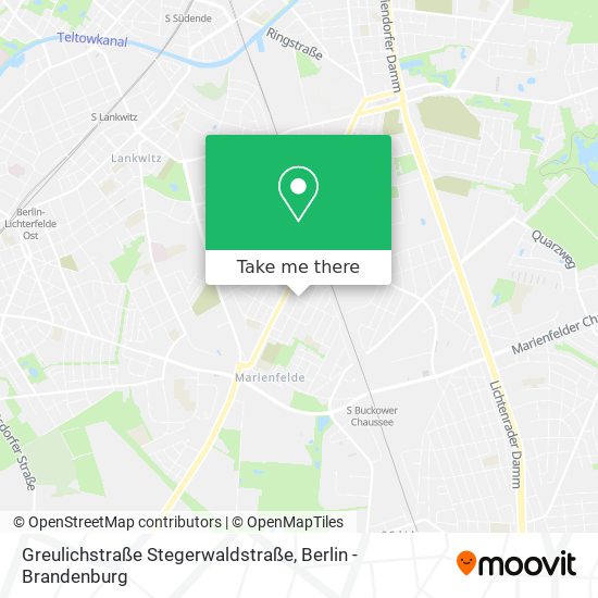 Greulichstraße Stegerwaldstraße map