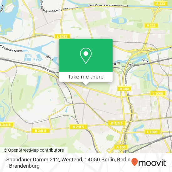 Spandauer Damm 212, Westend, 14050 Berlin map