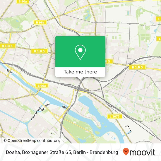 Dosha, Boxhagener Straße 65 map