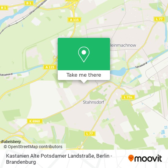 Kastanien Alte Potsdamer Landstraße map