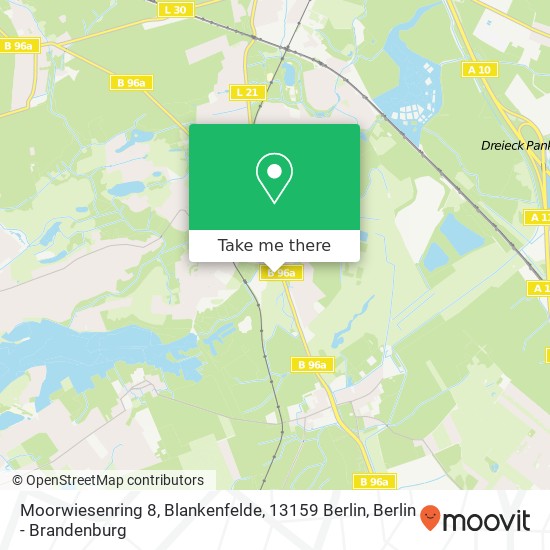 Moorwiesenring 8, Blankenfelde, 13159 Berlin map