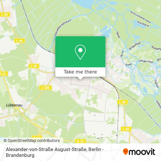 Alexander-von-Straße August-Straße map