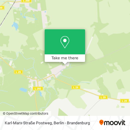 Karl-Marx-Straße Postweg map