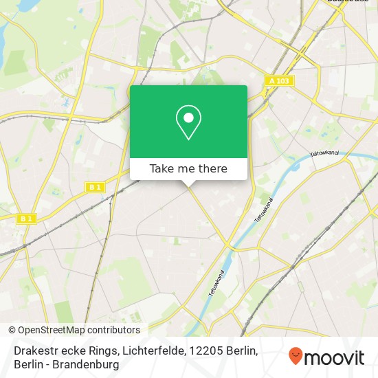 Drakestr ecke Rings, Lichterfelde, 12205 Berlin map