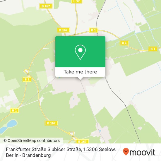 Frankfurter Straße Slubicer Straße, 15306 Seelow map