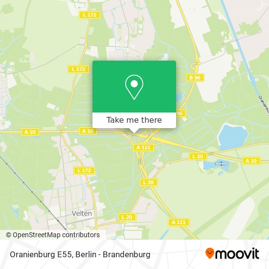 Oranienburg E55 map