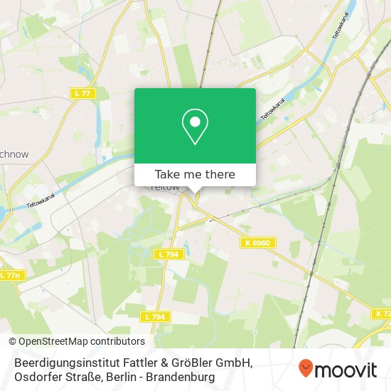 Beerdigungsinstitut Fattler & GröBler GmbH, Osdorfer Straße map