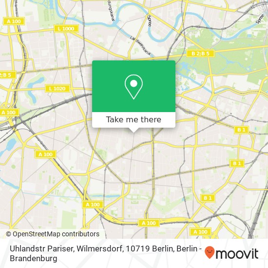 Uhlandstr Pariser, Wilmersdorf, 10719 Berlin map