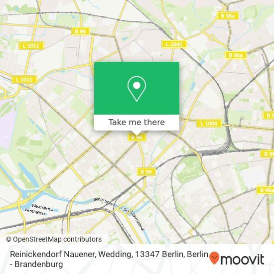Карта Reinickendorf Nauener, Wedding, 13347 Berlin