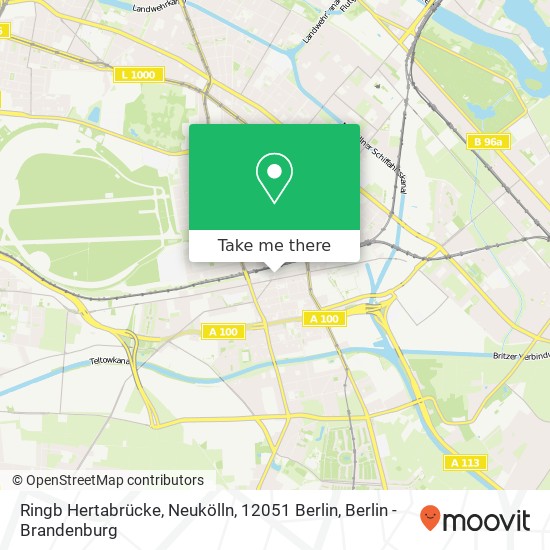 Ringb Hertabrücke, Neukölln, 12051 Berlin map