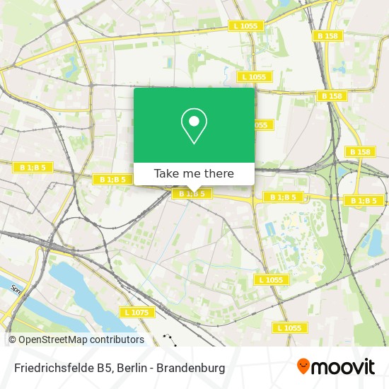 Карта Friedrichsfelde B5