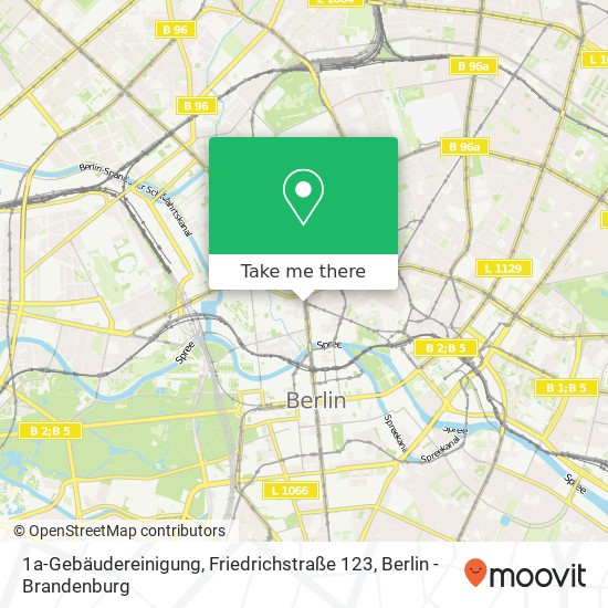 Карта 1a-Gebäudereinigung, Friedrichstraße 123